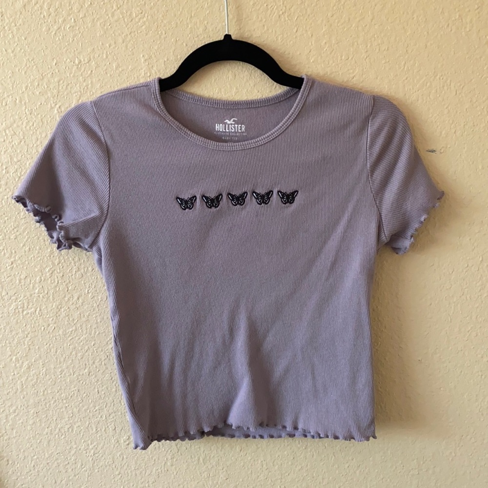 Hollister lavender baby tee